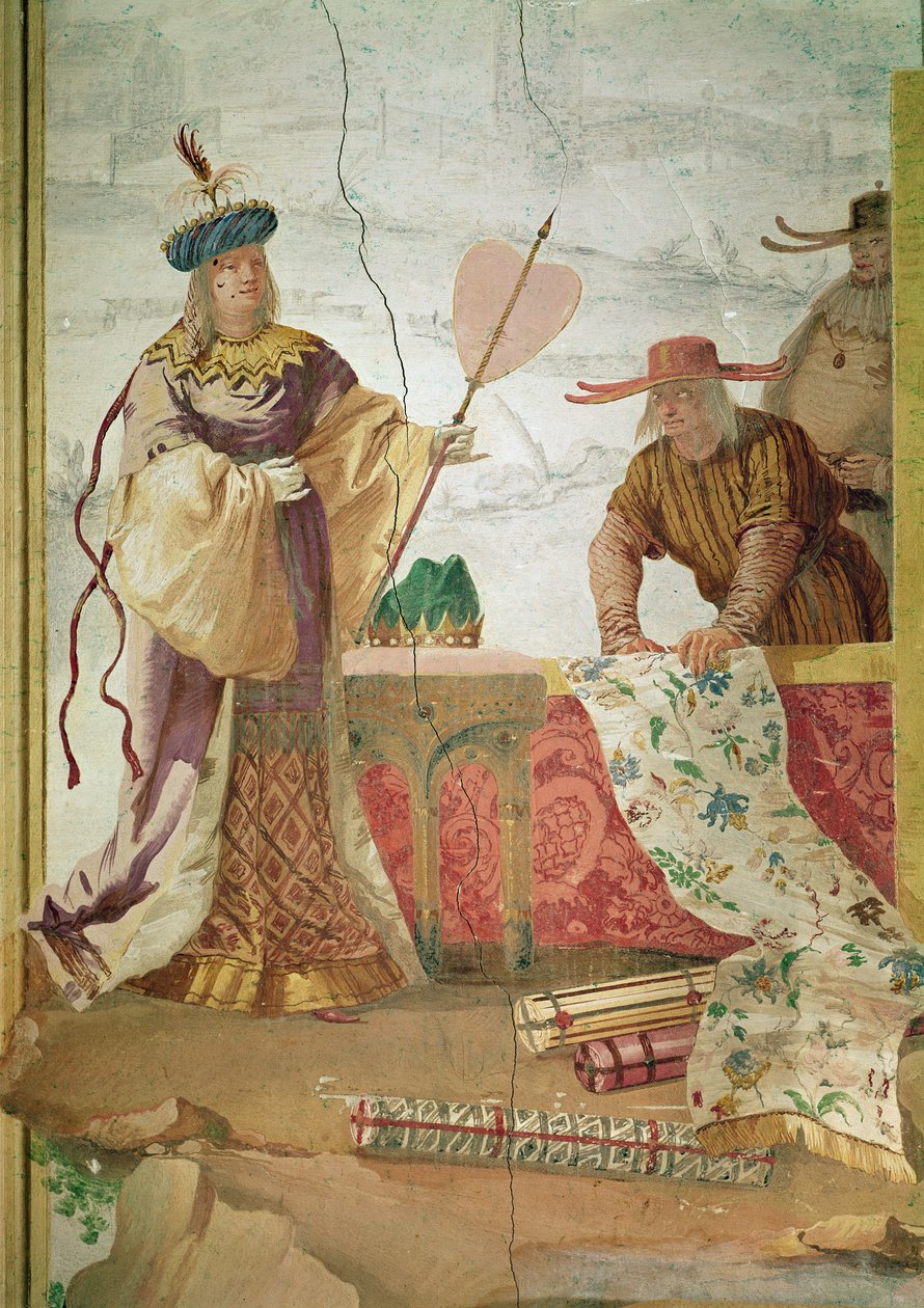 O vendedor de tecidos chinês de Giovanni Domenico Tiepolo