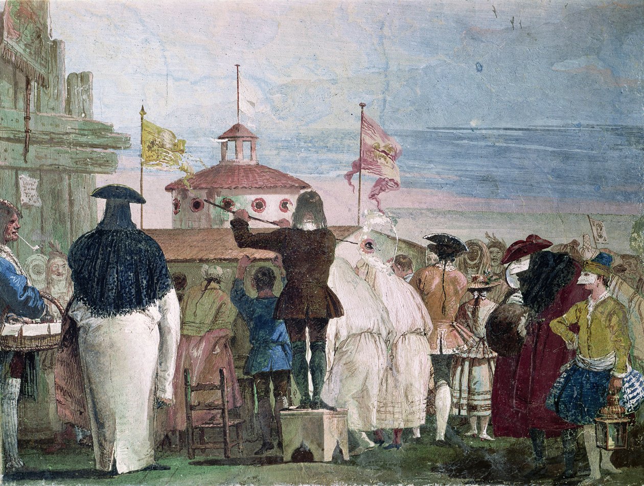 O Novo Mundo, da "Foresteria" (Guesthouse), 1757 de Giovanni Domenico Tiepolo