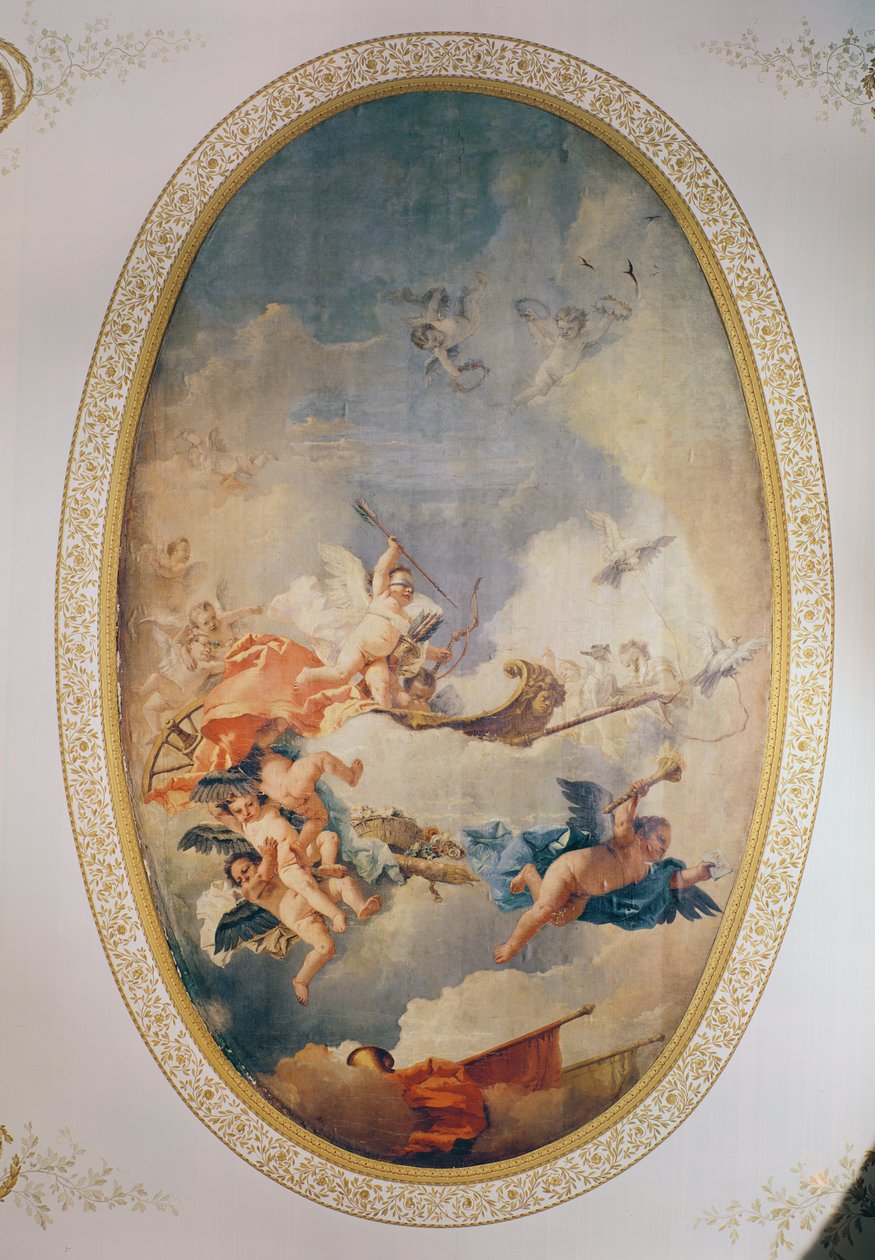 A vitória de Vênus de Giovanni Domenico Tiepolo