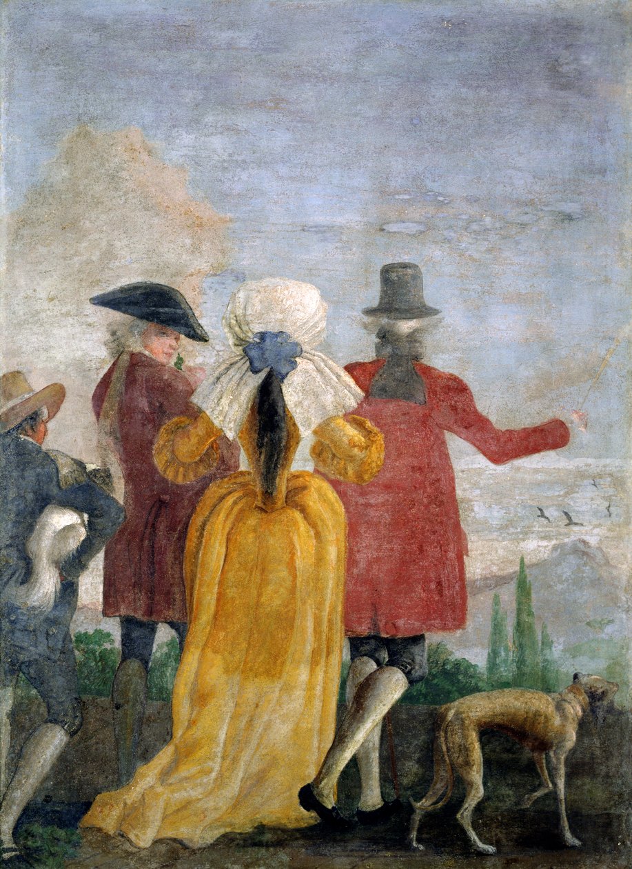 A caminhada, c.1791 de Giovanni Domenico Tiepolo