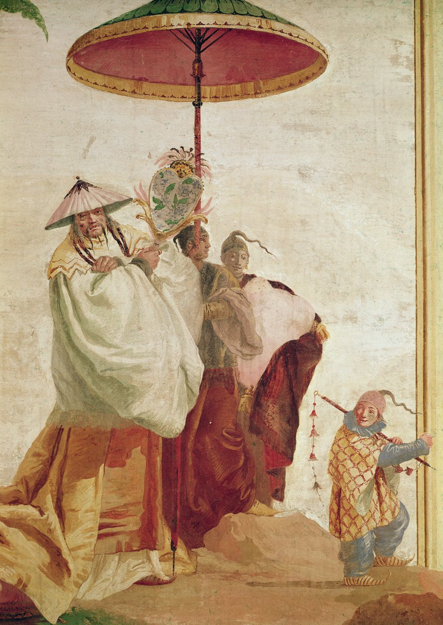 A caminhada do mandarim de Giovanni Domenico Tiepolo