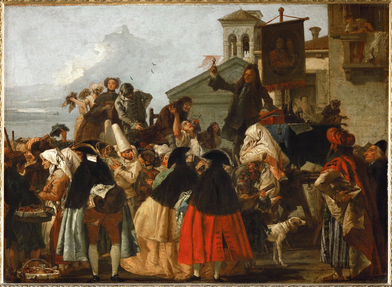 Le charlatan - o dentista c.1754-55 ... de Giandomenico (1727-1804) Tiepolo