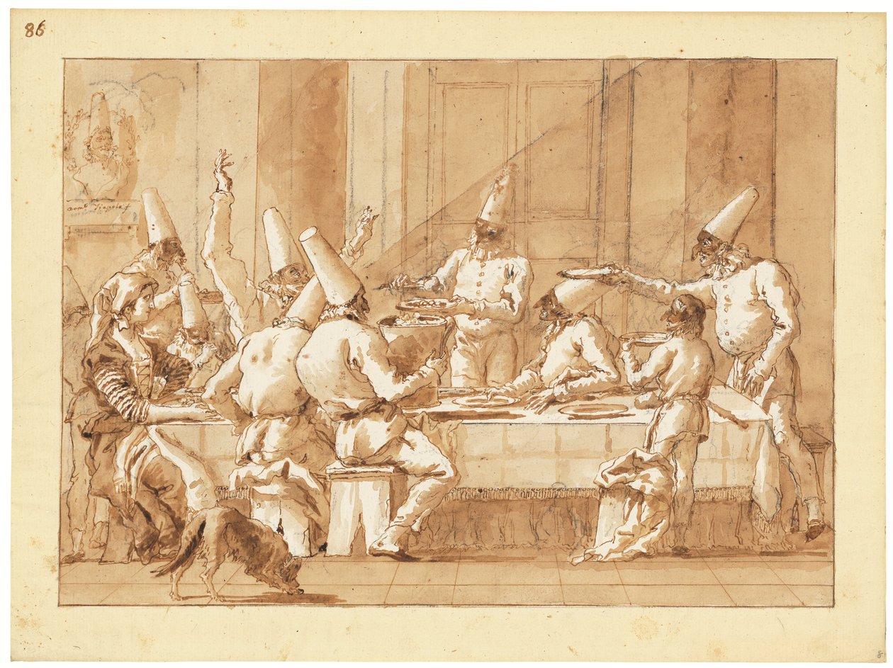 Festa de Punchinellos de Giandomenico (1727 1804) Tiepolo