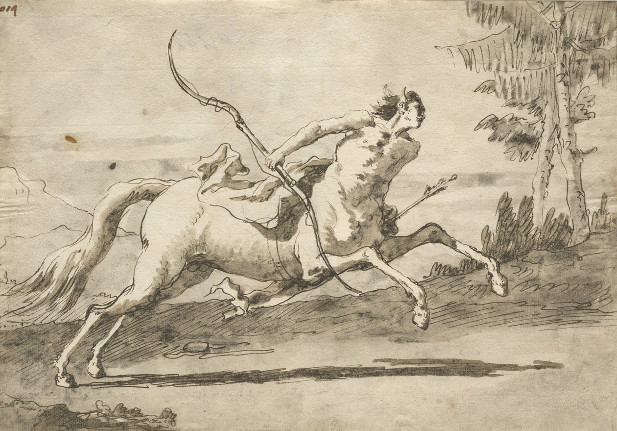 Centauro de galope, c.1755-65 de Giovanni Domenico Tiepolo