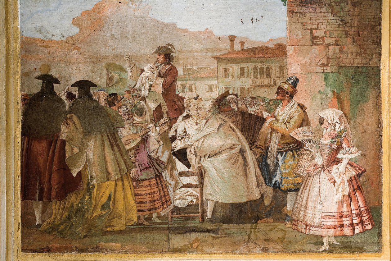 O Charlatan, da Sala das Cenas de Carnaval na Foresteria, 1757 de Giovanni Domenico Tiepolo