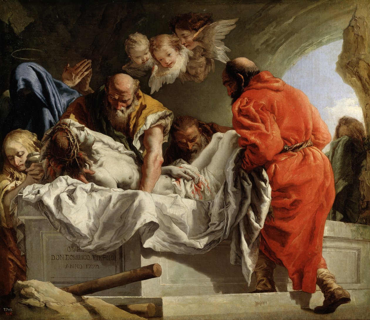 O sepultamento de Cristo, 1772 de Giovanni Domenico Tiepolo