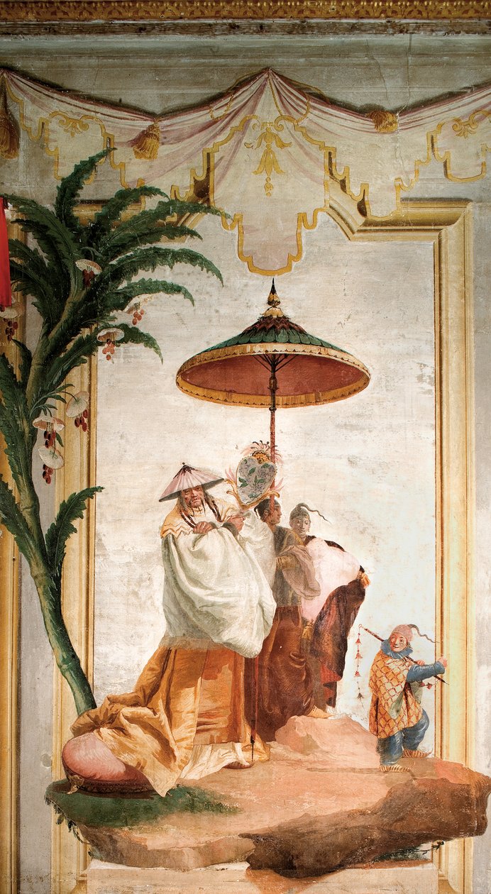 The Mandarins Walk, da Sala Chinesa na Foresteria, 1757 de Giovanni Domenico Tiepolo