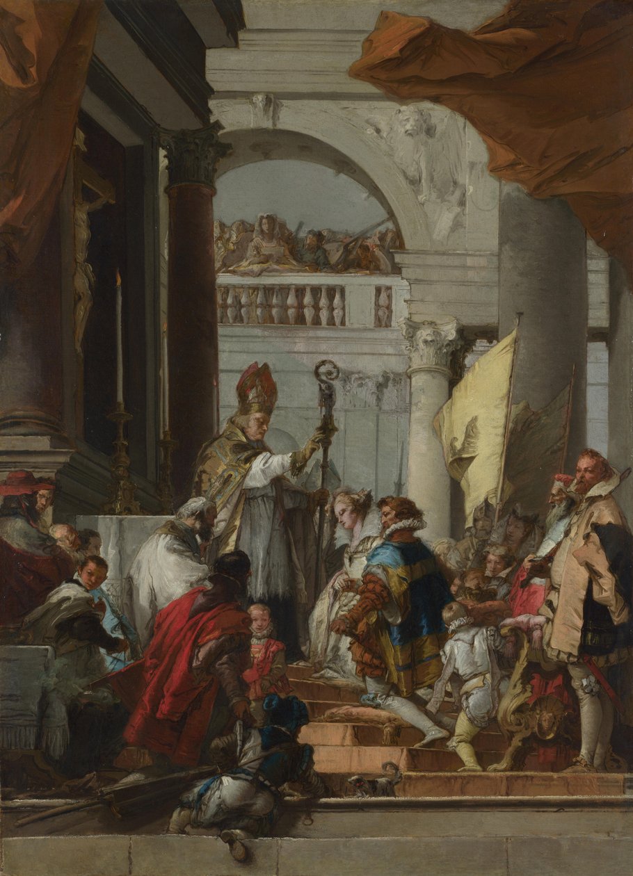 O casamento de Frederick Barbarossa, c.1753 de Giovanni Domenico Tiepolo