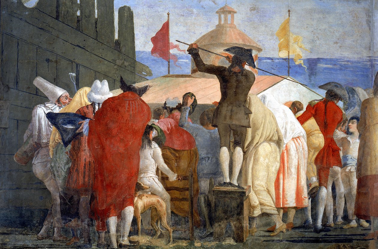 O Novo Mundo, 1791-97 (ver também 60391) de Giovanni Domenico Tiepolo