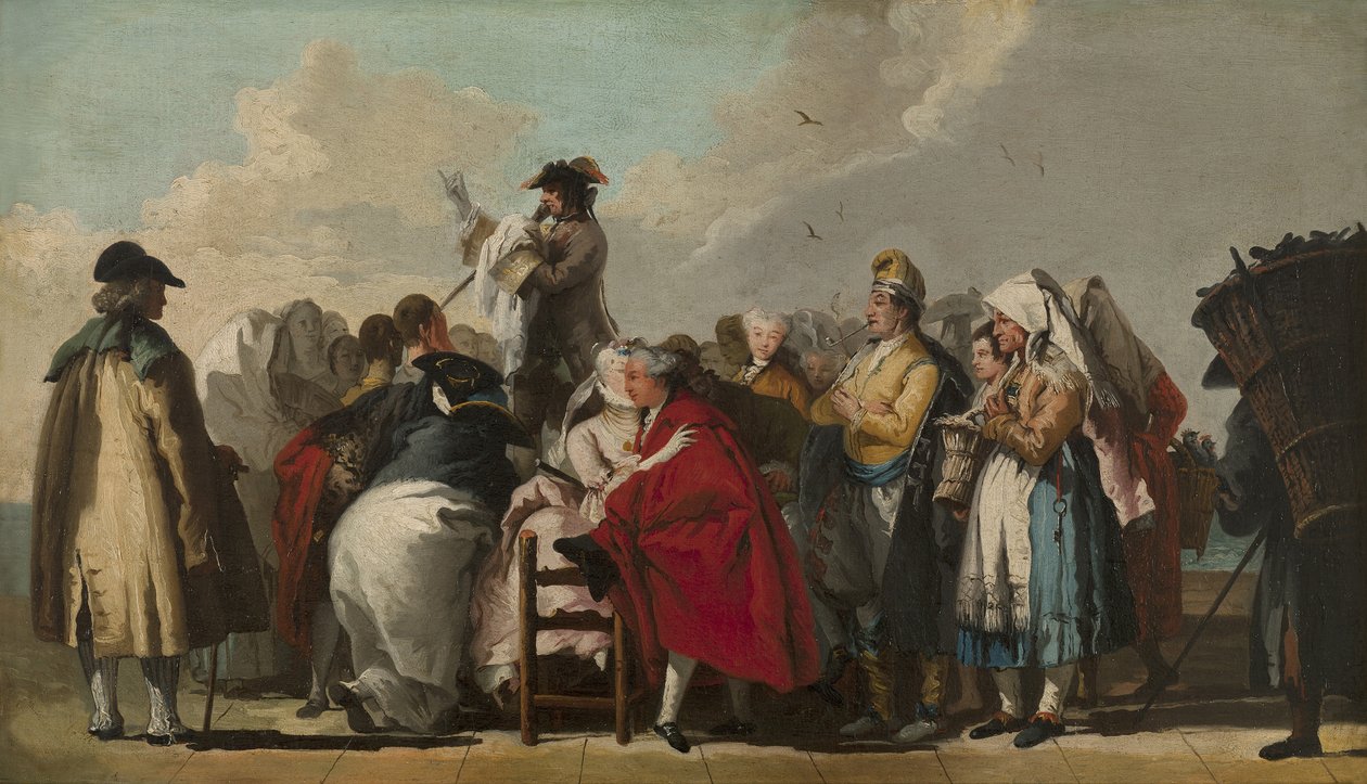 O Charlatan veneziano, ca 1764-1765 de Giovanni Domenico Tiepolo