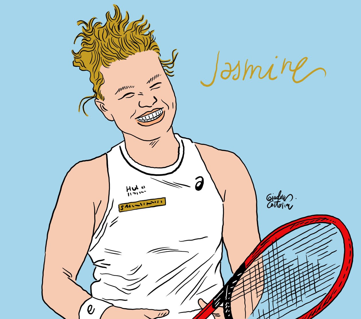 Jasmin Paolini, 2024 (digital) de Gianluca Costantini