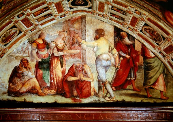 A decapitação de São João Batista, 1519 de Giannicola di Paolo