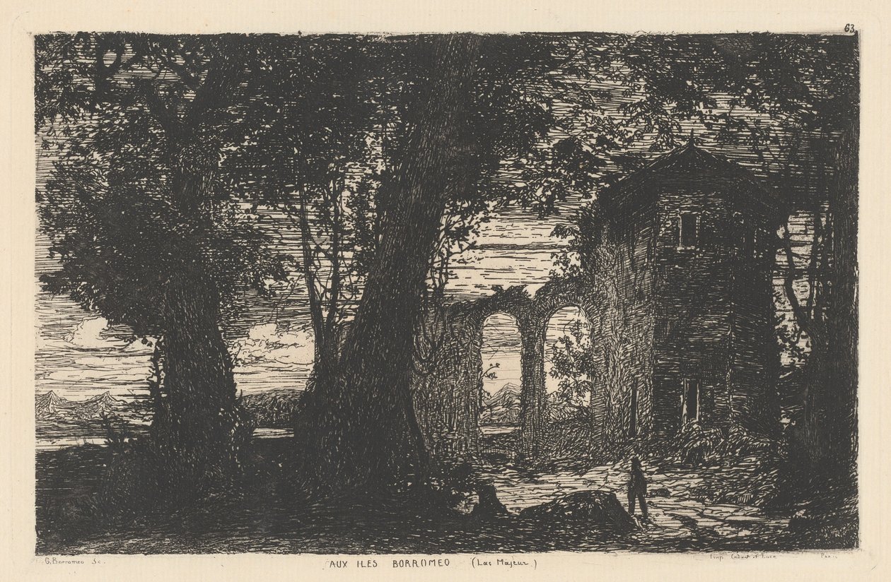 Aux Iles Borromeo [Lago Maggiore] (Nas Ilhas Borromeu [Lago Maggiore]) de Giberto Borromeo