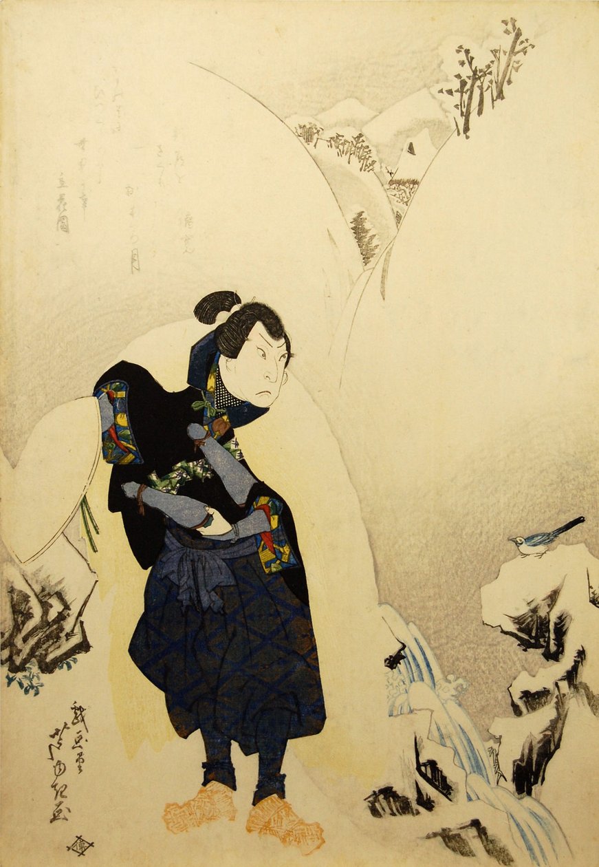 Arashi sofreu bons s Miyamoto Musashi, 1832. de Gigado Ashiyuki