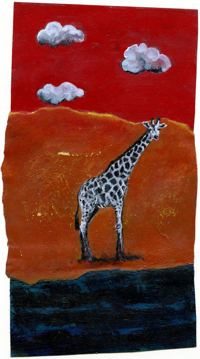 Uma boa visão, 2005, (óleo sobre papel) de Gigi Sudbury