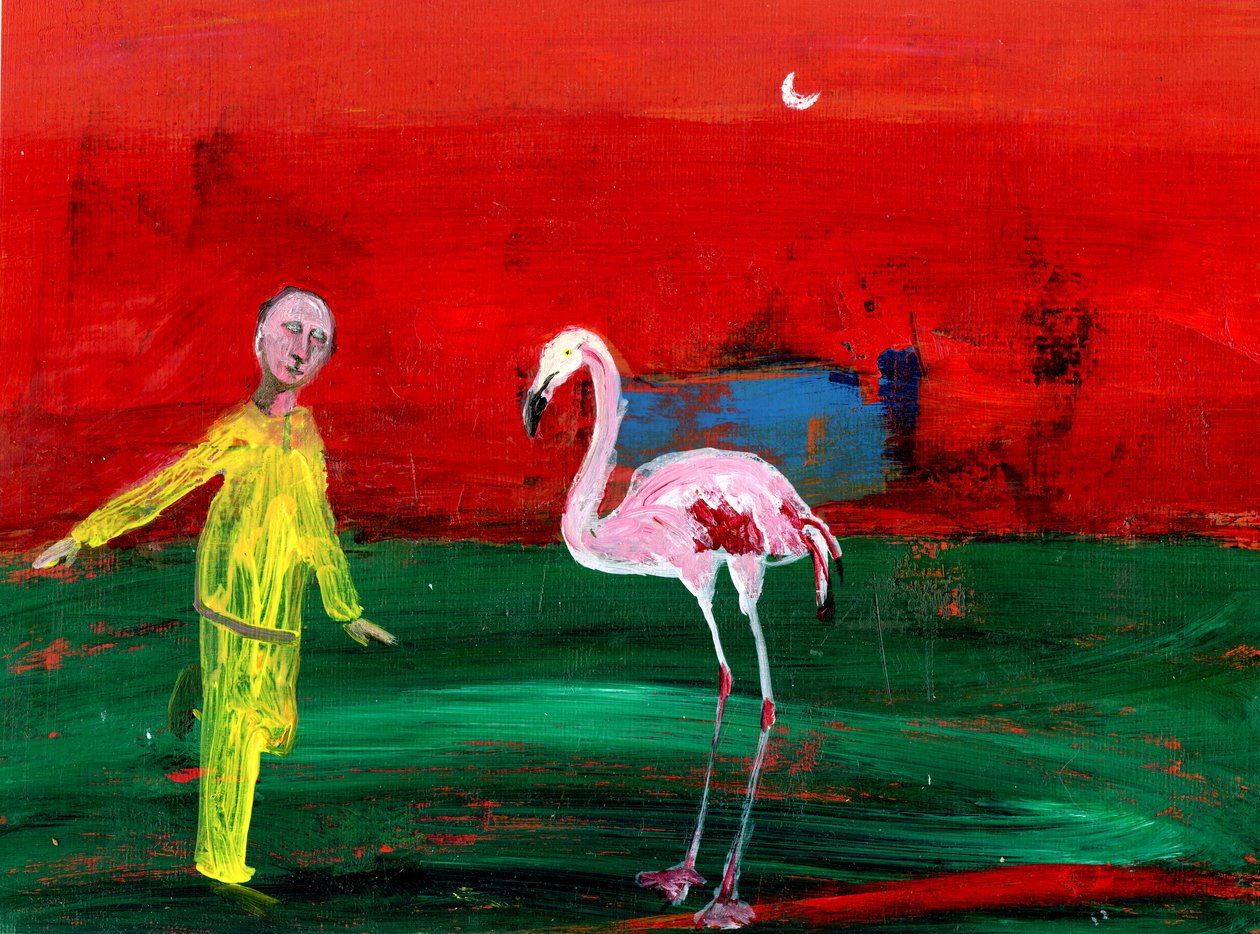 Depois de um tempo, foi fácil, 2005, (óleo sobre papel) de Gigi Sudbury