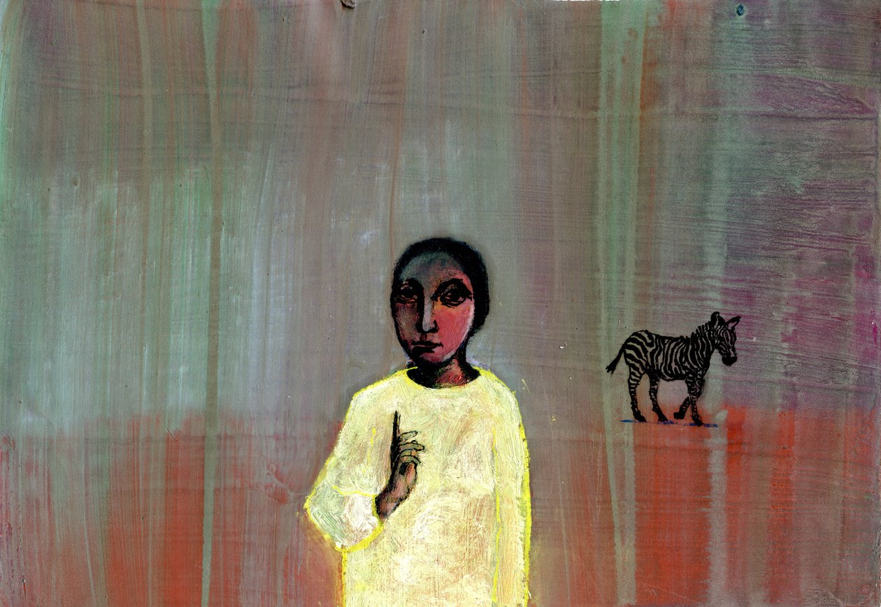 Zebra, 2005, (mídia mista) de Gigi Sudbury