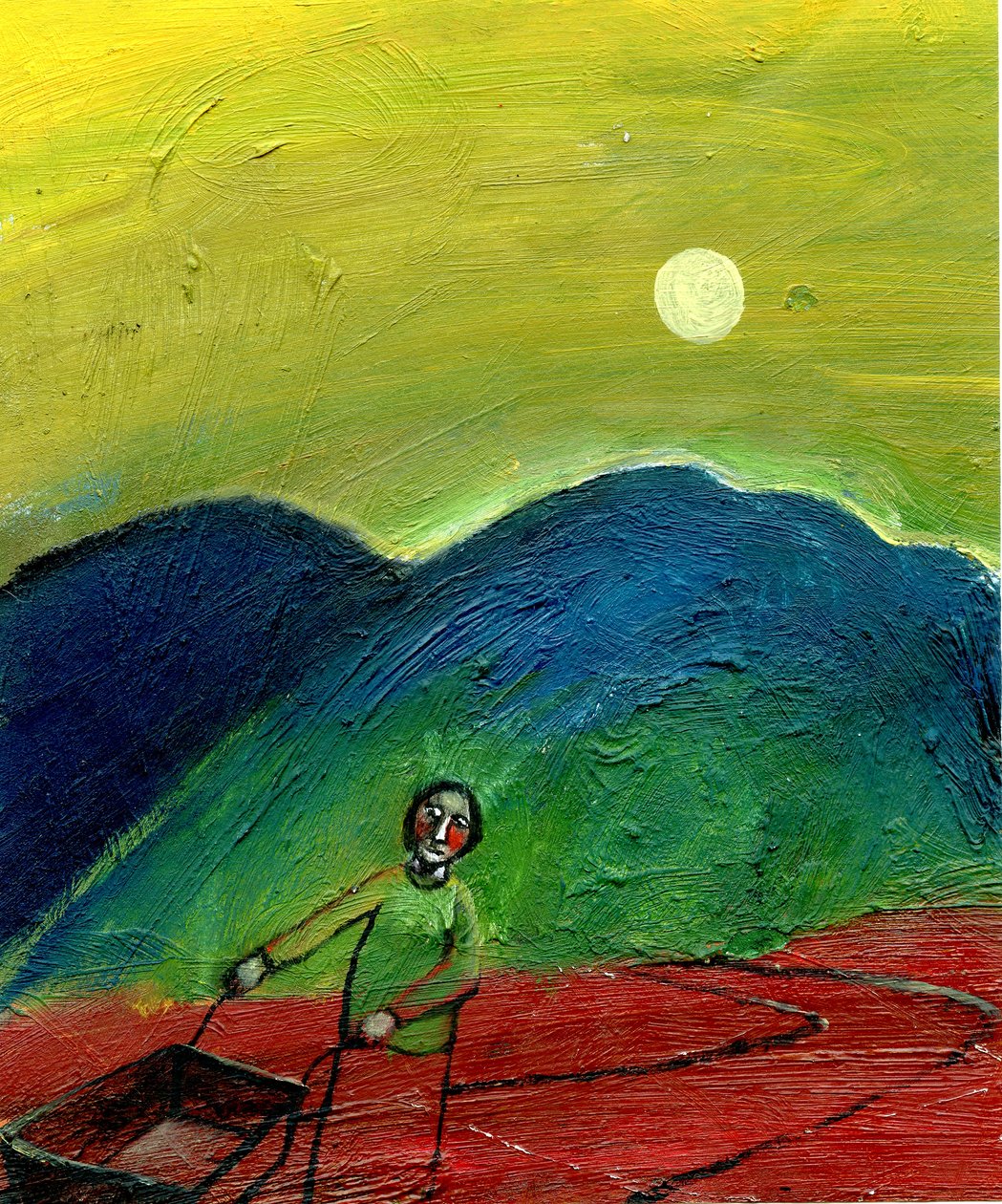 Eu tinha tudo que eu precisava, 2003 (óleo sobre papel) de Gigi Sudbury