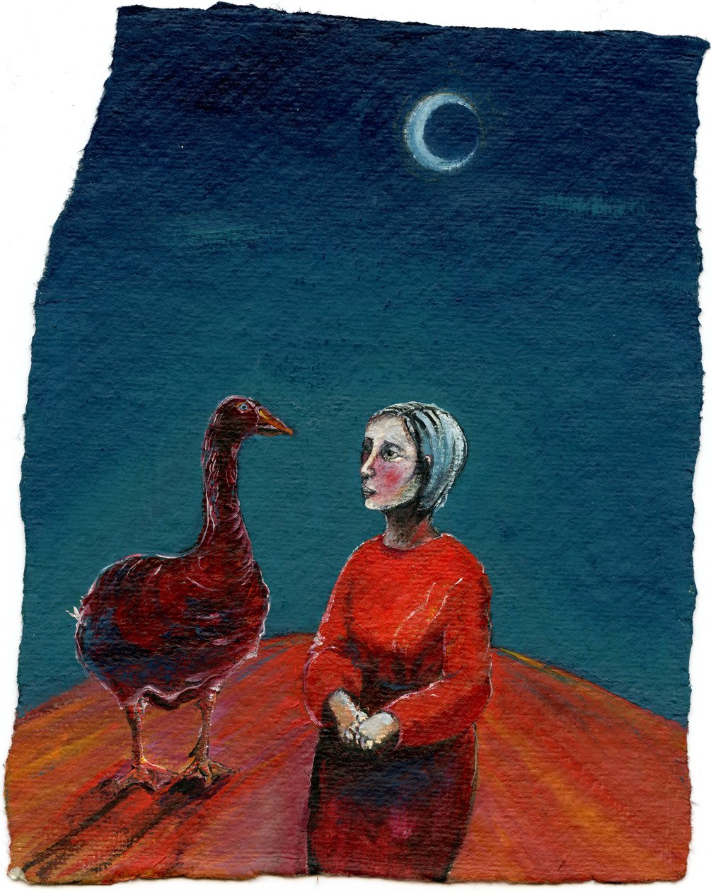 My Goose, 2004, (óleo sobre papel) de Gigi Sudbury