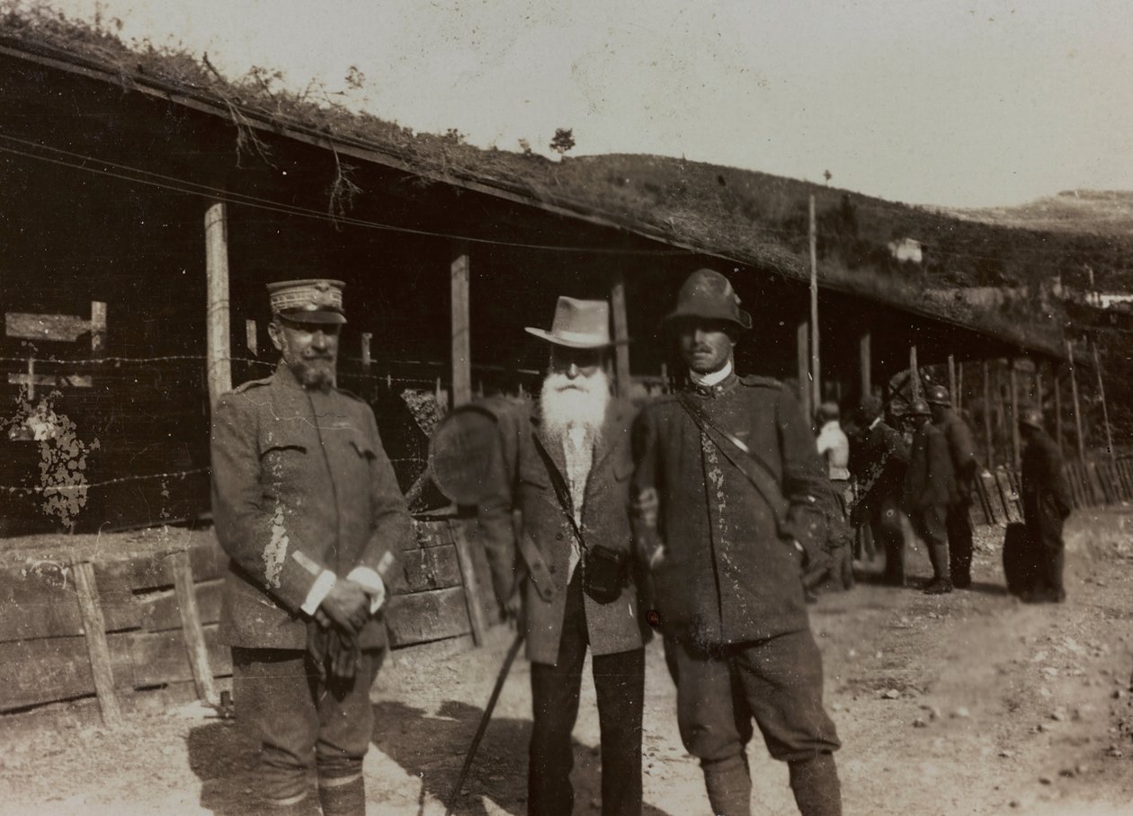 Álbum "Fotos da Segunda Guerra": Soldados italianos em Val Chiusone para Podsenica, 09/1917 (foto a p/b) de Gigliucci Gigliucci