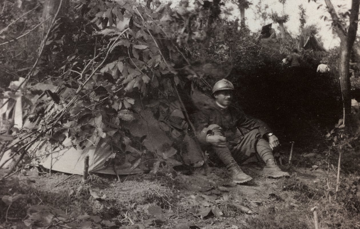 Álbum "Fotos da Segunda Guerra": Soldados italianos em Val Chiusone para Podsenica, 09/1917 (foto a p/b) de Gigliucci Gigliucci
