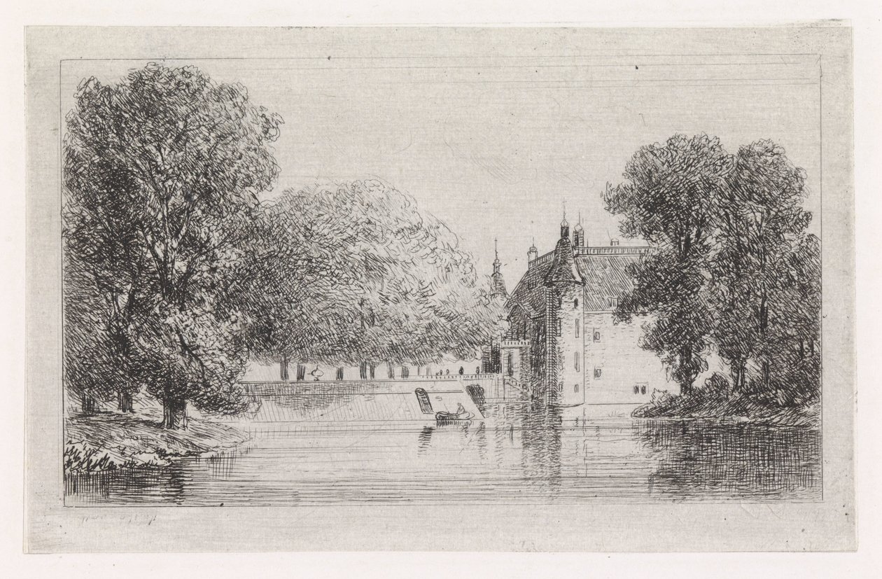 Castelo na água de Gijsbertus Johannes Verspuy