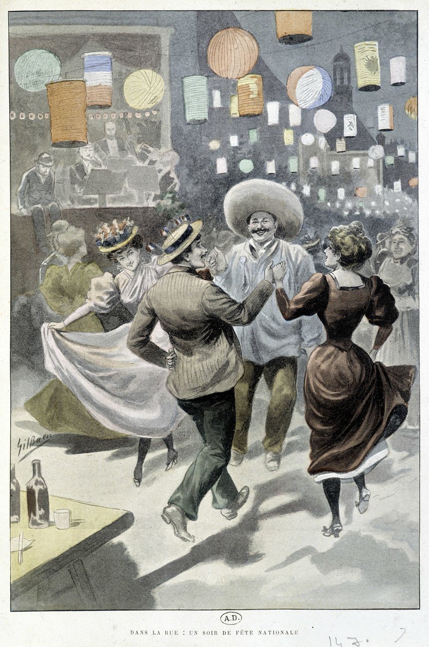 Baile de 14 de julho, sd. início do século 20 de Gil  Baer