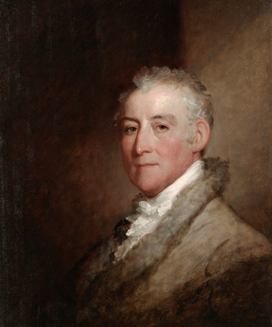 Coronel John Trumbull, 1818 (óleo sobre painel de madeira) de Gilbert Stuart