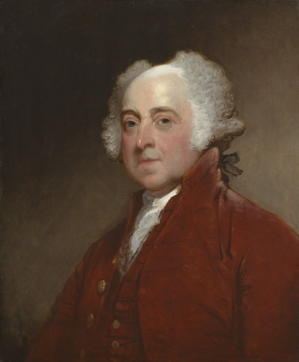 John Adams, c.1821 (óleo sobre madeira) de Gilbert Stuart