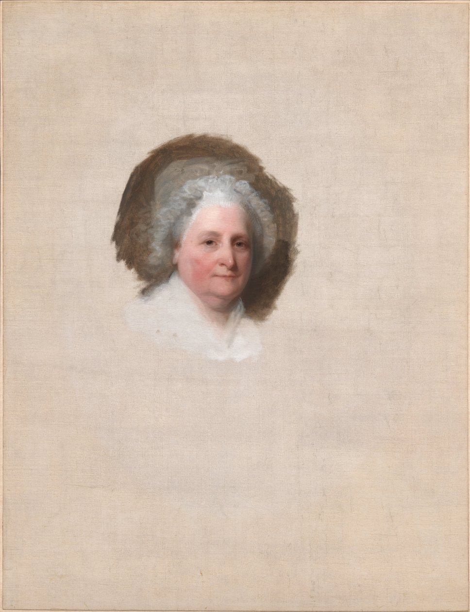 Martha Washington (o retrato do ateneu) de Gilbert Stuart