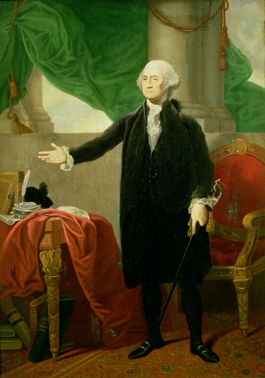 Retrato de George Washington (ver também 49649, 58211, 73060) de Gilbert Stuart
