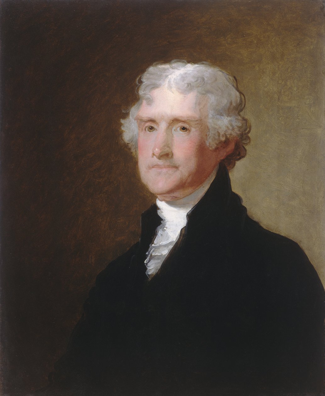 Thomas Jefferson, c.1821 (óleo sobre madeira) de Gilbert Stuart