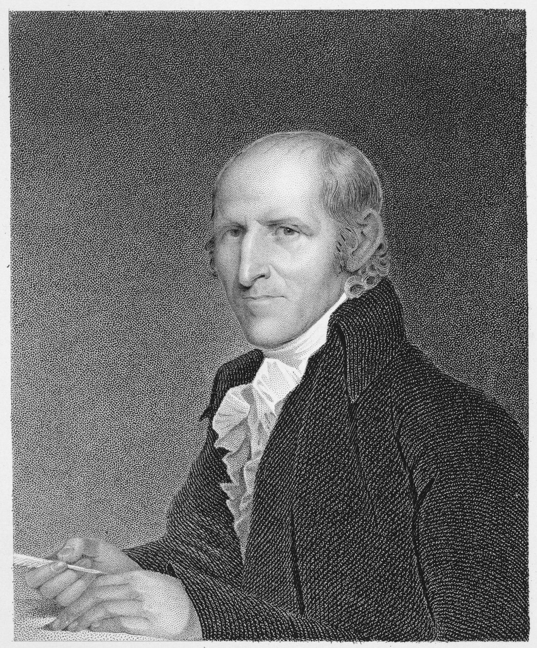 Timothy Pickering (1745-1829) gravada por Thomas B. Welch (1814-74) após um desenho do original de James Barton Longacre (1794-1869) de Gilbert Stuart