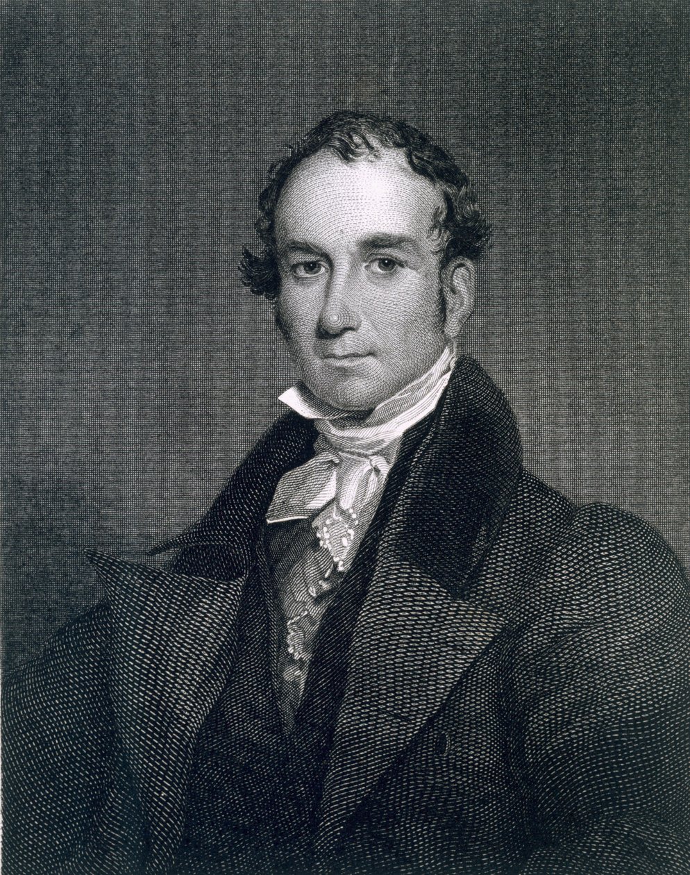 Louis McLane, gravado por Thomas Kelly (c.1795-c.1841) de Gilbert Stuart Newton