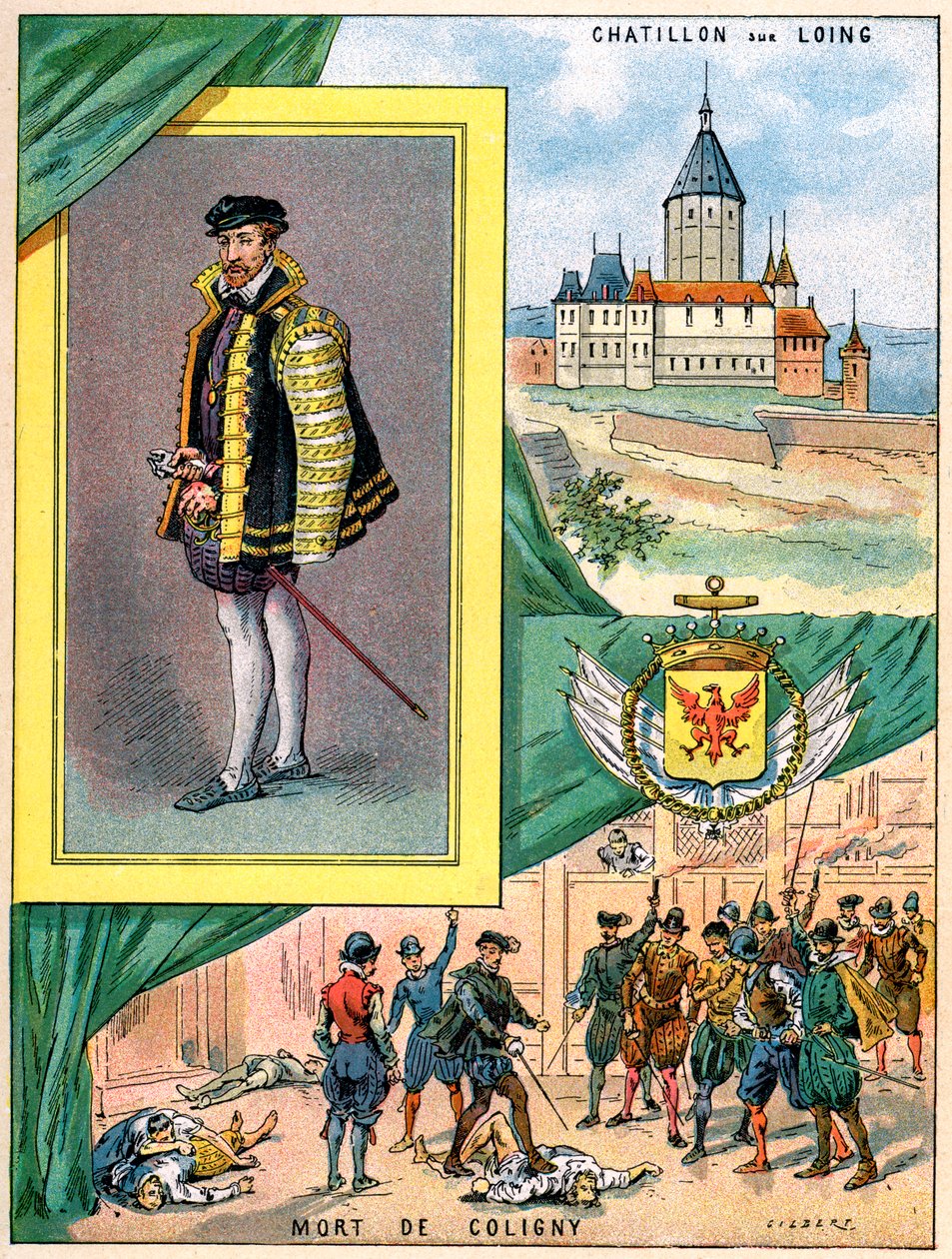 Gaspard de Coligny, Almirante da França, 1898 de Gilbert