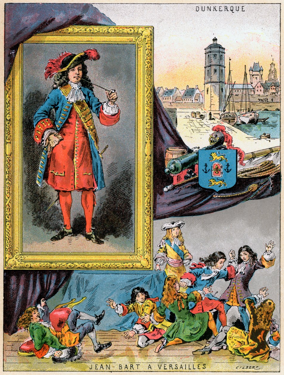 Jean Bart, comandante naval francês e corsário, 1898 de Gilbert