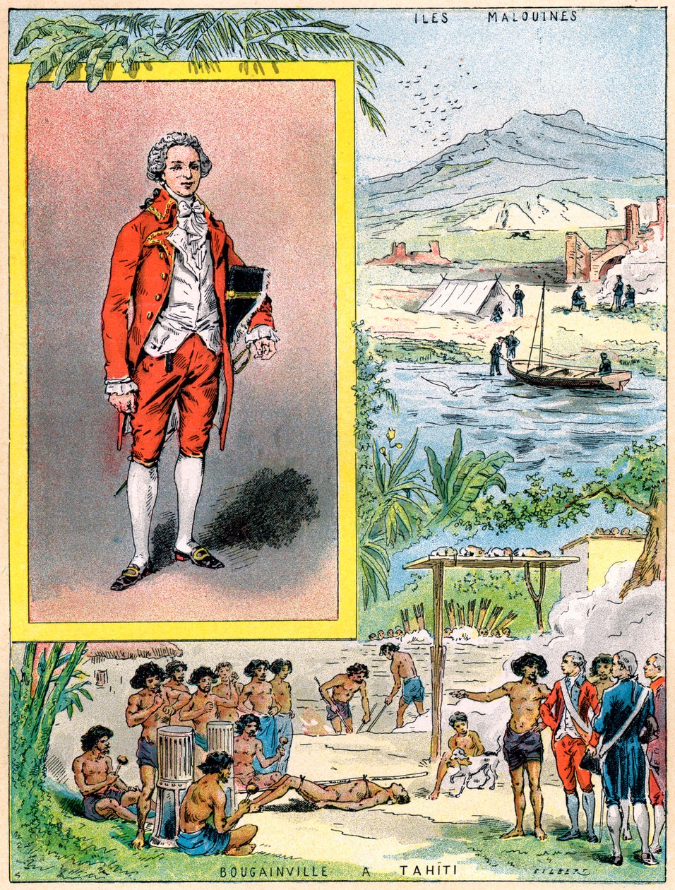 Louis Antoine de Bougainville, navegador francês e comandante militar, 1898 de Gilbert