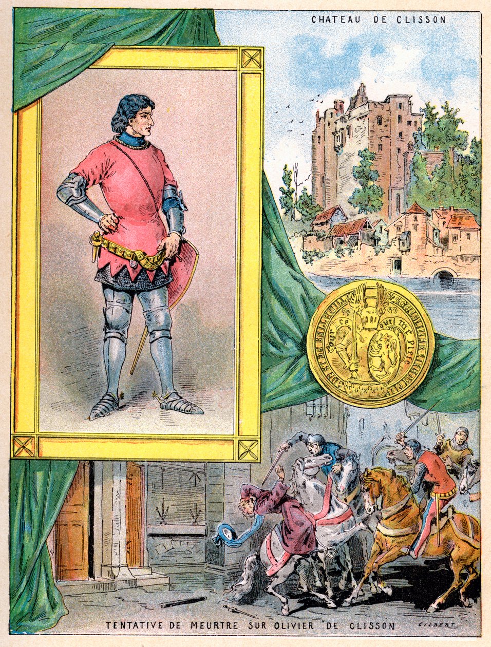 Olivier de Clisson, soldado francês, 1898 de Gilbert