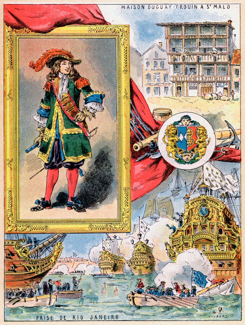 René Duguay-Trouin, corsário francês de Saint-Malo, 1898 de Gilbert
