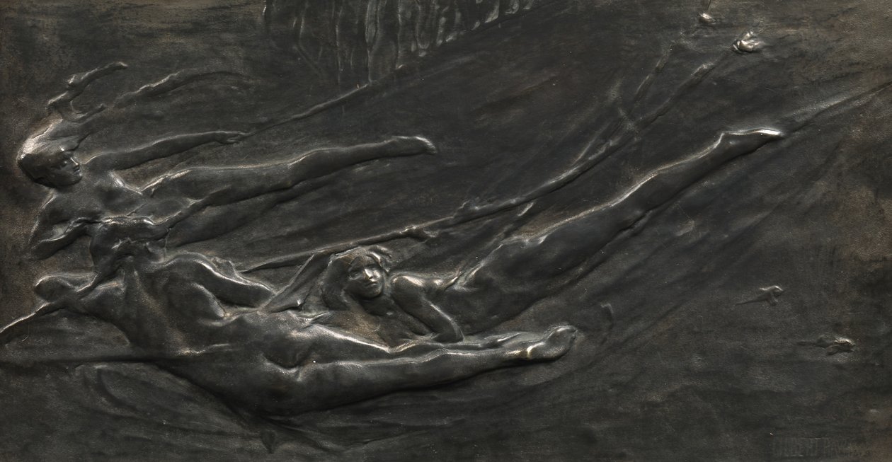 O abandonado, primeira moldagem 1900 (bronze) de Gilbert Bayes