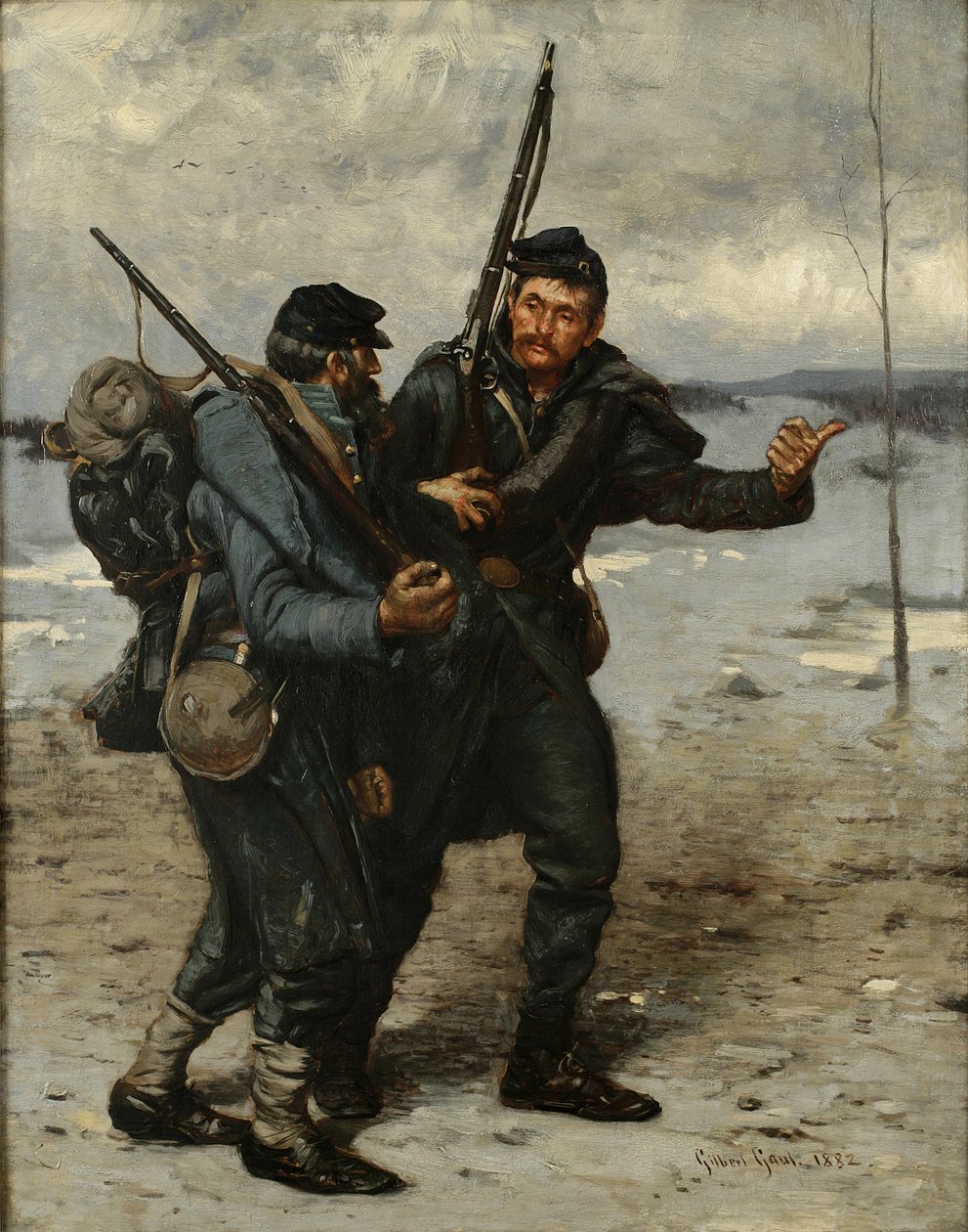 Os retardatários, 1882 de Gilbert Gaul