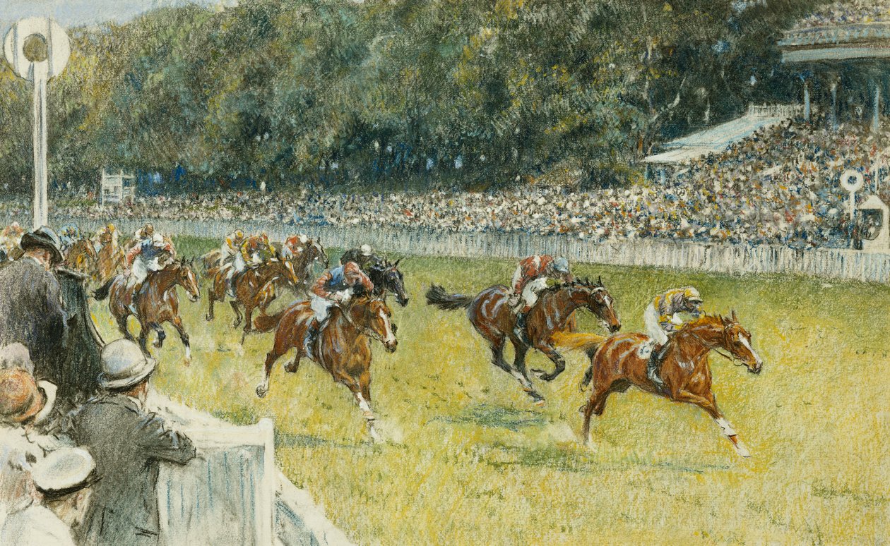 Um acabamento em Goodwood, 1929 de Gilbert Holiday