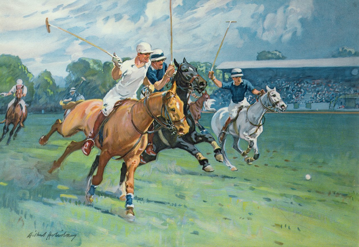 Polo em Hurlingham, The Westchester Cup, 1936 de Gilbert Holiday