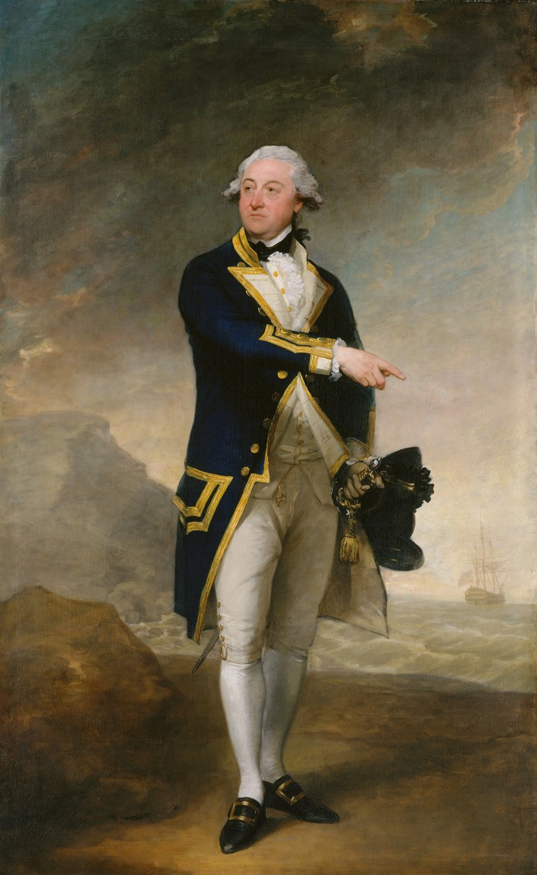 Capitão John Gell, 1785. de Gilbert Stuart