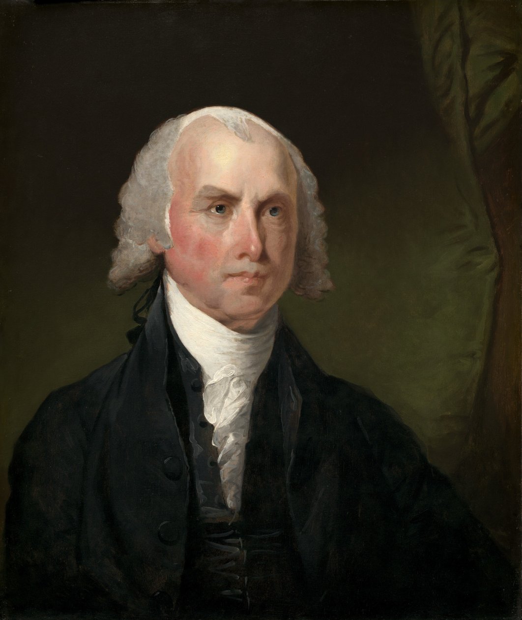 James Madison, c. 1821. de Gilbert Stuart