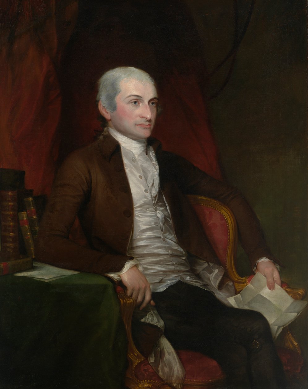 John Jay, iniciado em 1784, concluído em 1818. de Gilbert Stuart