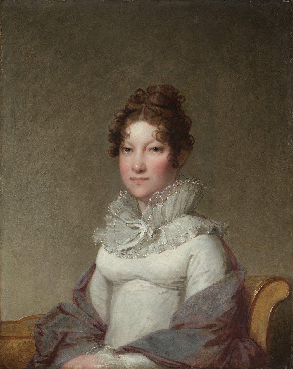 Mary Campbell Stuart, c.1815 (óleo sobre madeira) de Gilbert Stuart
