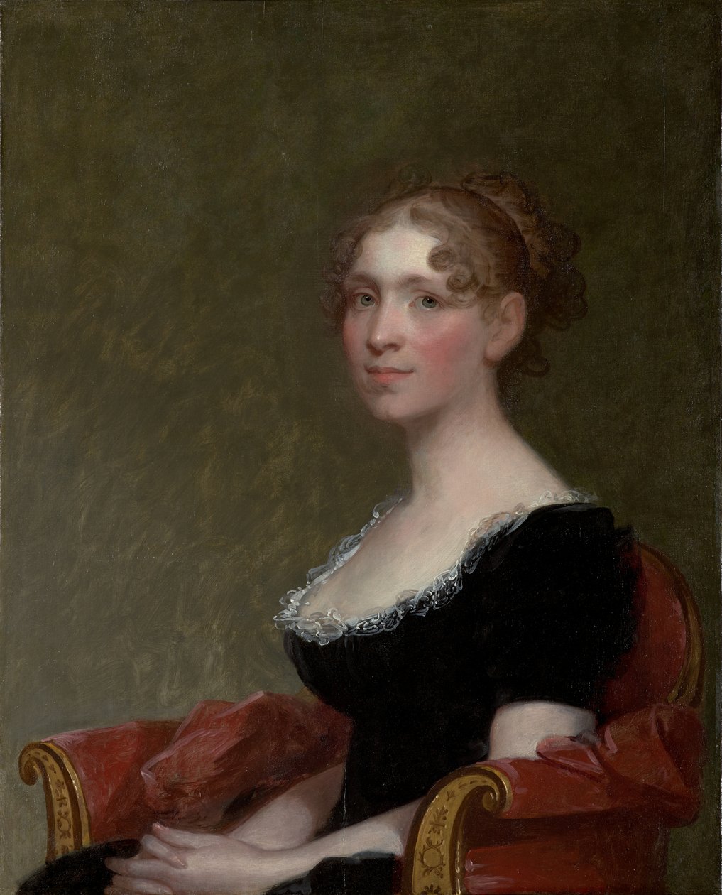 Sra. Charles Davis (Eliza Bussey) (1783–1841), c.1808-09 (óleo sobre painel de madeira) de Gilbert Stuart
