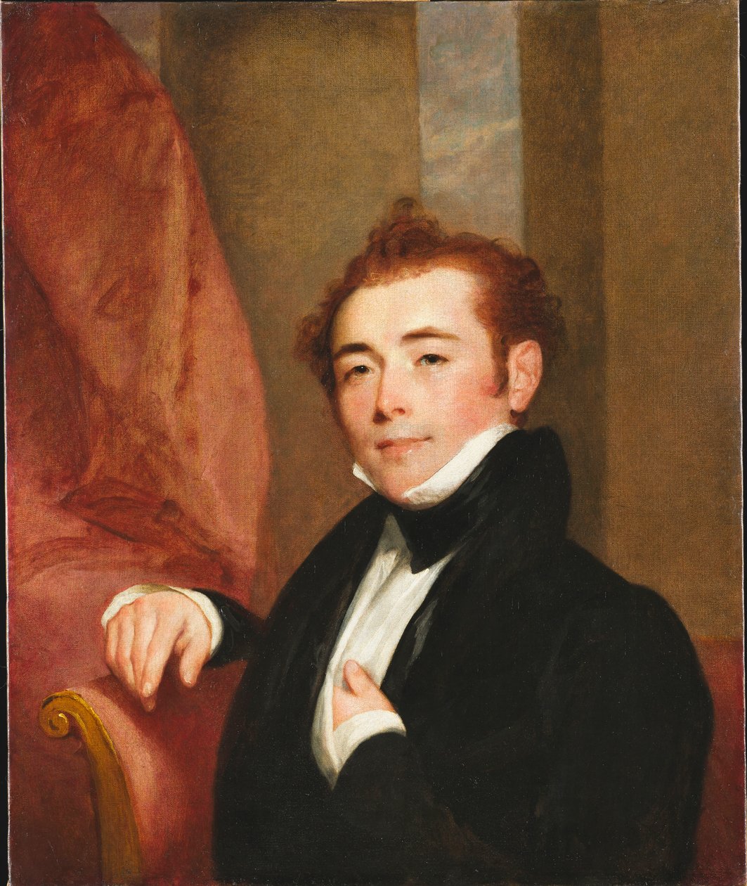 Retrato de George Brown, pai do pintor John Lewis-Brown, 1825. de Gilbert Stuart