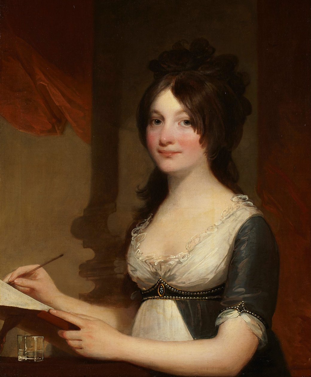 Retrato de uma jovem mulher de Gilbert Stuart